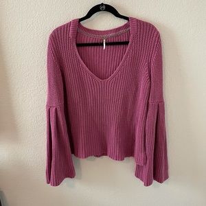 Free People bell sleeve sweater